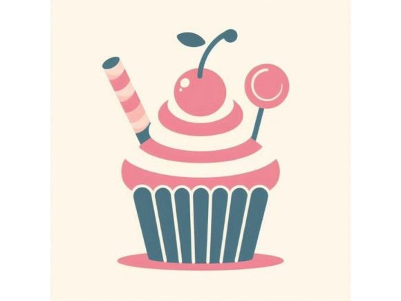 Download Cute Cupcake with a Cherry on Top - Cup Collection