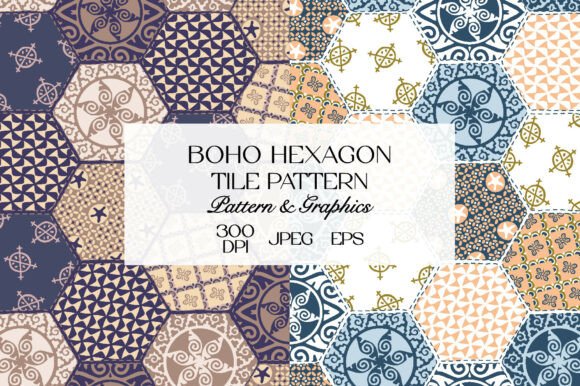 Download Boho Tile Seamless Pattern Bundle - Seamless pattern Collection