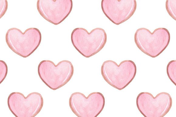 Download Pink Hearts Seamless Pattern Jpg - Seamless pattern Collection