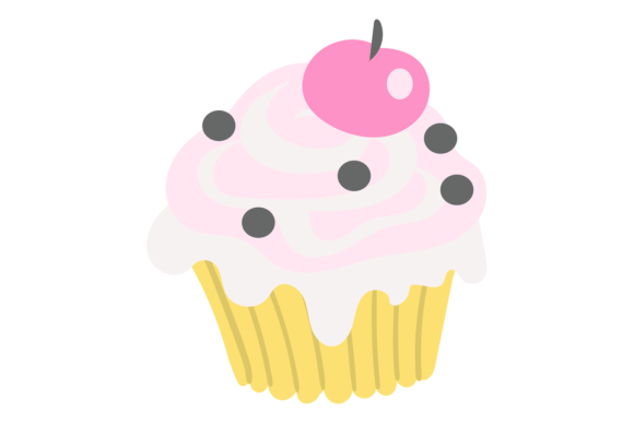 Download Cute Cupcake with Cherry on Top. Sweet P - Sweet Collection