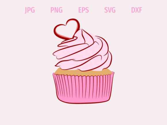 Download Pink Love Cupcake - Cup Collection