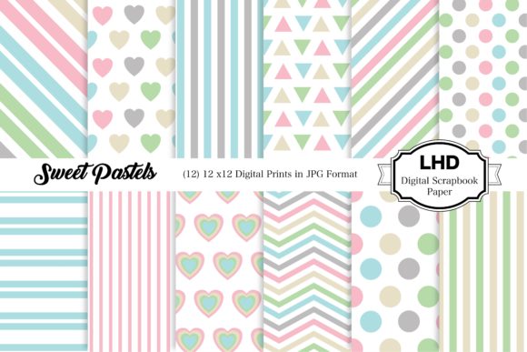 Download Sweet Pastels - Digital Papers - Sweet Collection