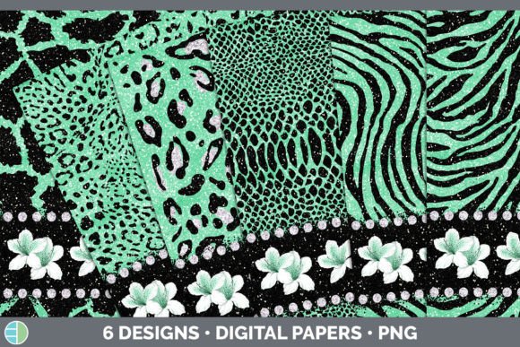 Download Green Animal Print Backgrounds | Flower - Animal print background Collection