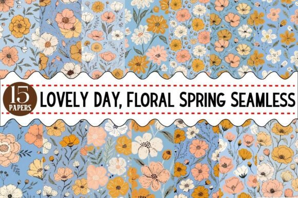 Download LOVELY DAY, Floral Spring Seamless Patte - Spring Collection