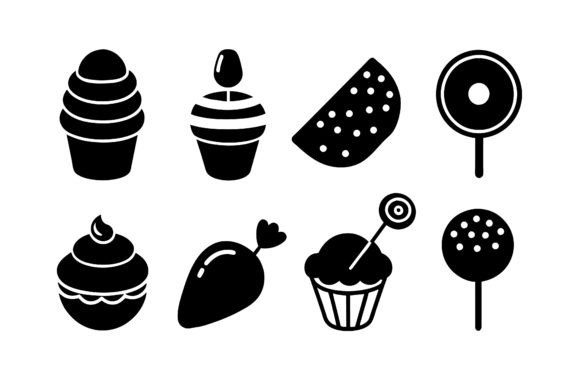 Download About 15 Set of-sweet Food Smooth Line - Sweet Collection