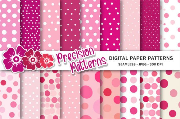 Download Pink Polka Dots Digtal Paper - Dots Collection