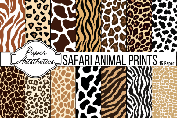 Download Safari Animal Print Digital Paper - Safari animal print Collection