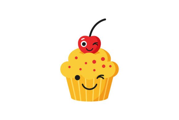 Download Cheerful Cupcake with a Cherry on Top, S - Cup Collection
