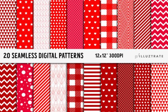 Download Red Digital Paper | Seamless Patterns - Seamless pattern Collection