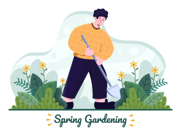 Download Person Gardening at Spring Seasons - Spring Collection