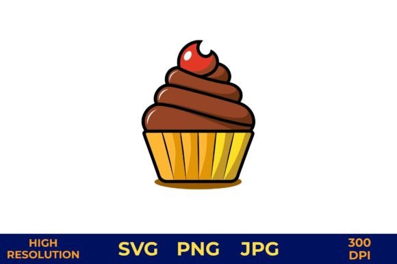 Download Chocolate Cupcake with Cherry on Top - Cup Collection