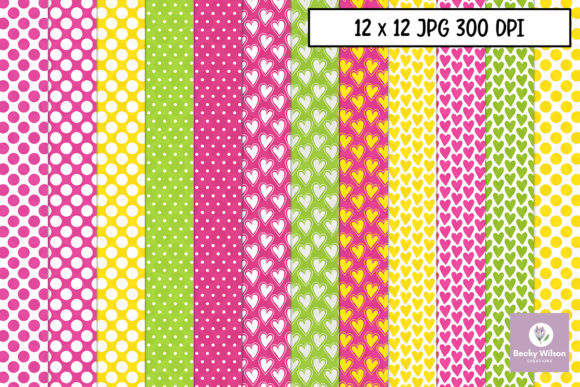 Download Pokadots and Hearts Paper Pack - Dots Collection