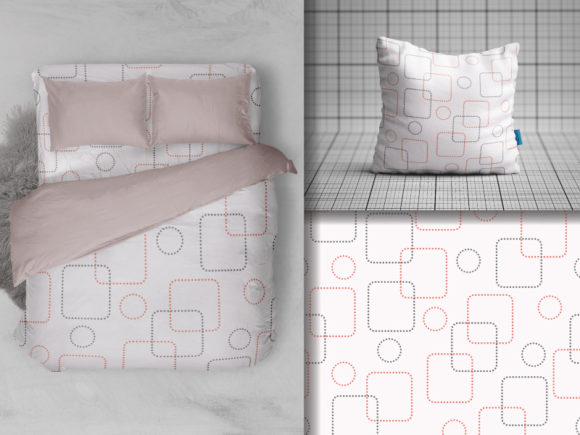 Download Seamless Pattern of Circles and Squares - Seamless pattern Collection