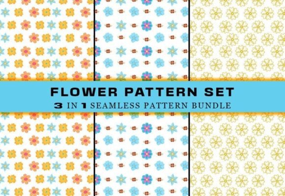 Download Summer Flower Seamless Pattern Bundle - Seamless pattern Collection