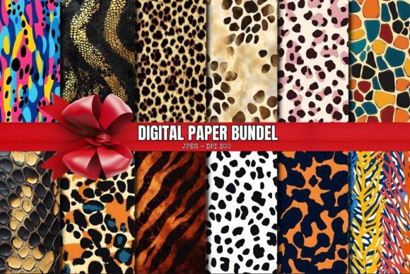 Download Safari Animal Print Digital Paper Pack - Safari animal print Collection