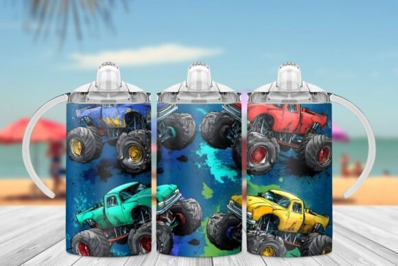 Download Children Trucks 12 Oz Sippy Cup Png - Cup Collection