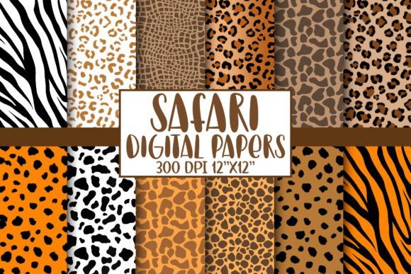 Download Safari Animal Print Digital Papers - Premium Resources
