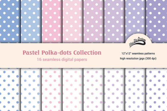 Download Pastel Polka Dots Digital Paper Bundle - Dots Collection