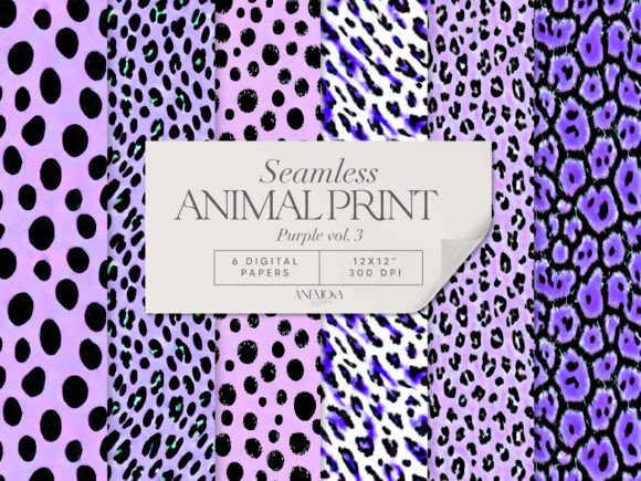 Download Purple Safari Animal Print Paper Pack - Safari animal print Collection