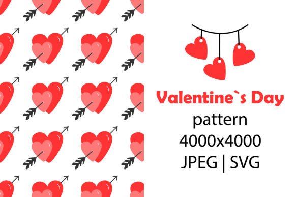 Download Valentine`s Day Hearts Seamless Pattern - Seamless pattern Collection