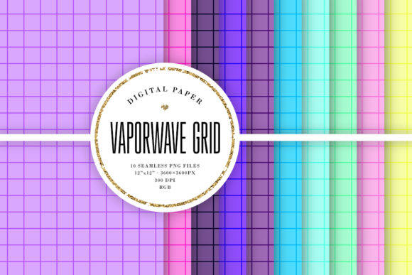 Download Vaporwave Grid Background Patterns - Background patterns Collection
