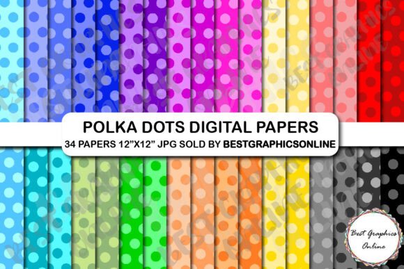 Download 34 Polka Dots Digital Backgrounds Papers - Dots Collection