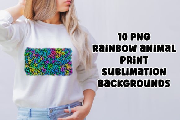 Download Rainbow Animal Print Background, Sublim. - Animal print background Collection