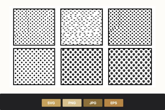 Download Black White Seamless Pattern Set - Seamless pattern Collection