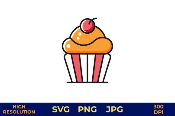 Download Cupcake Icon with Cherry on Top - Cup Collection