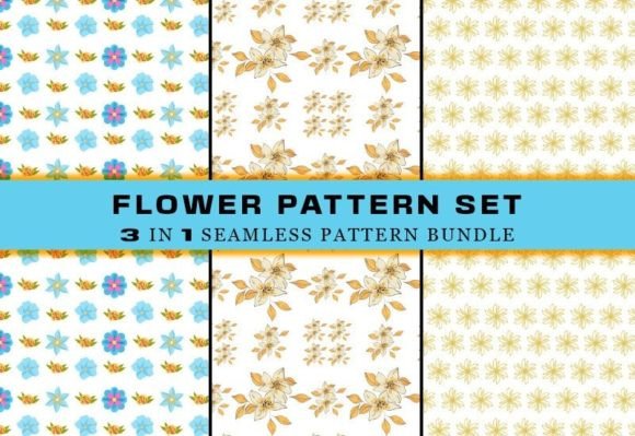 Download Summer Flower Seamless Pattern Bundle - Seamless pattern Collection