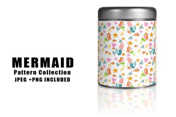 Download Cute Mermaid Seamless Pattern Bundle - Seamless pattern Collection