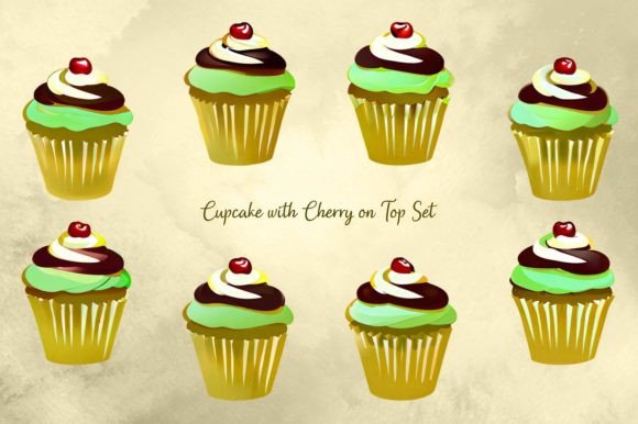 Download Cupcake with Cherry on Top Set - Cup Collection